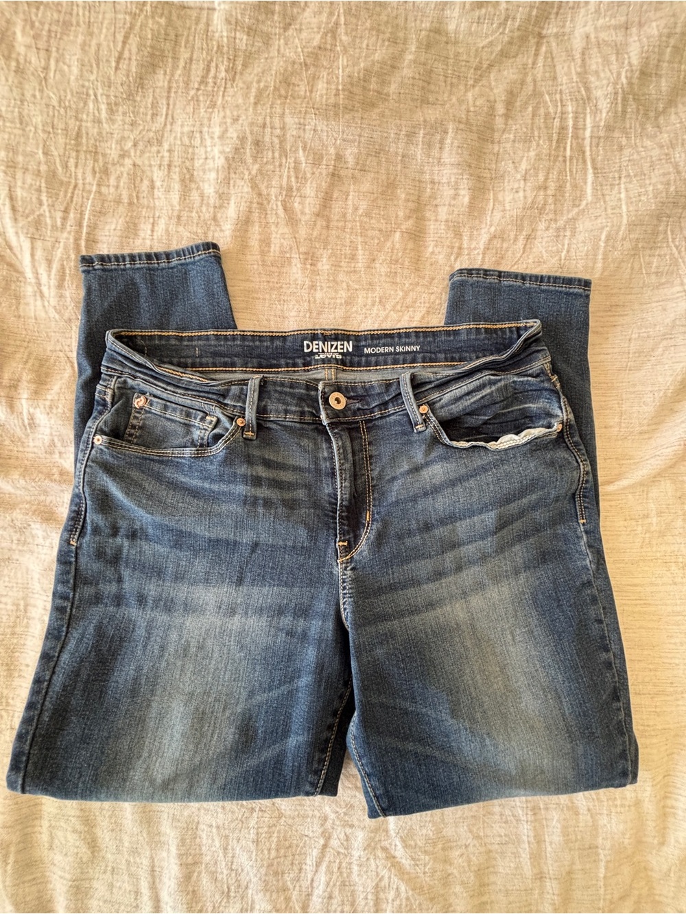 Denizen from Levi's Women's Skinny Jeans in medium blue wash
